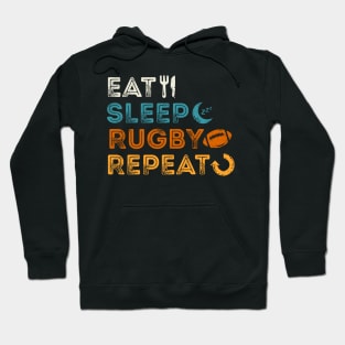 Eat Sleep Rugby Repeat Hoodie